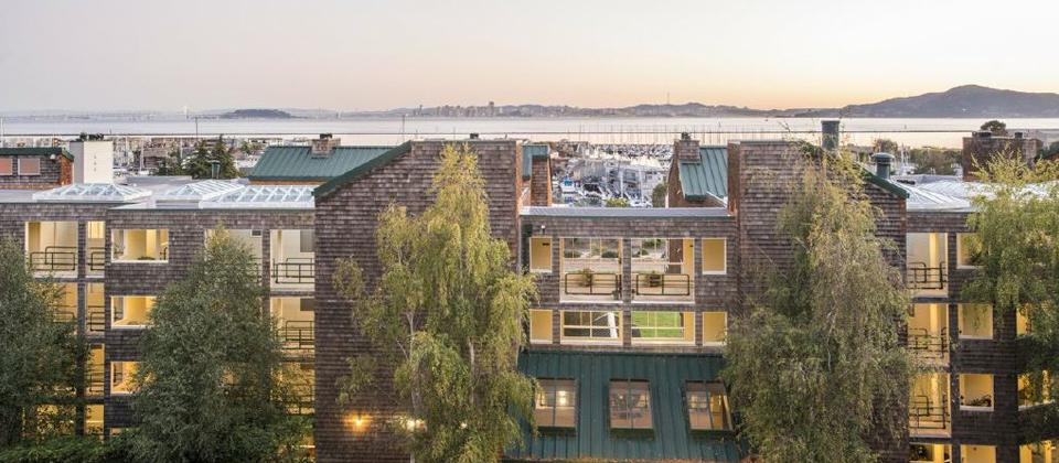 An Apartment Building Nestled Among Trees